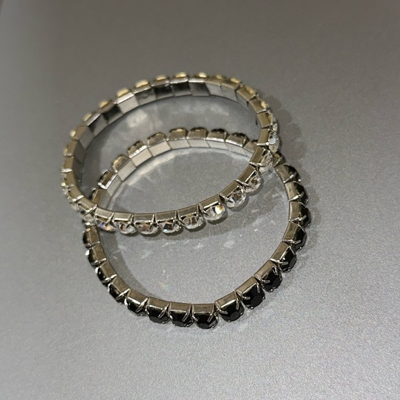 Set of jeweled tennis bracelets - Picture 2 of 2